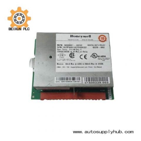 Honeywell 900H01-0202 Digital Output Module, Relays, 8 Channel