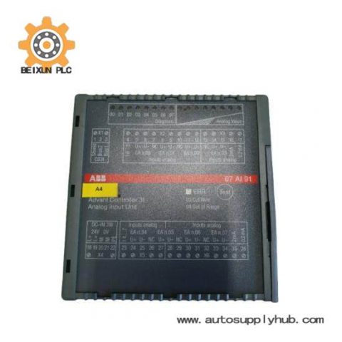 ABB PLC 07AI91: Analog Input Module for Industrial Automation, 152 Characters