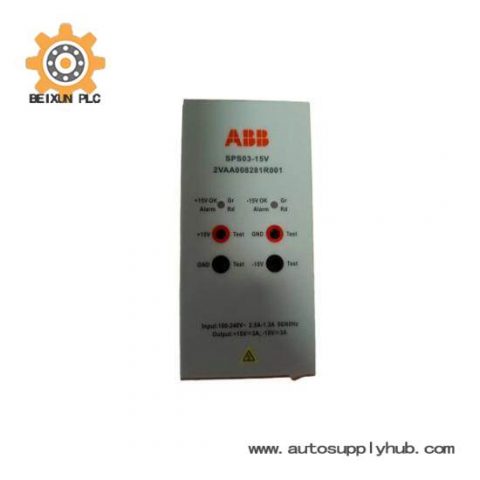 ABB 2VAA008281R001: High-Power Industrial PLC Supply Module