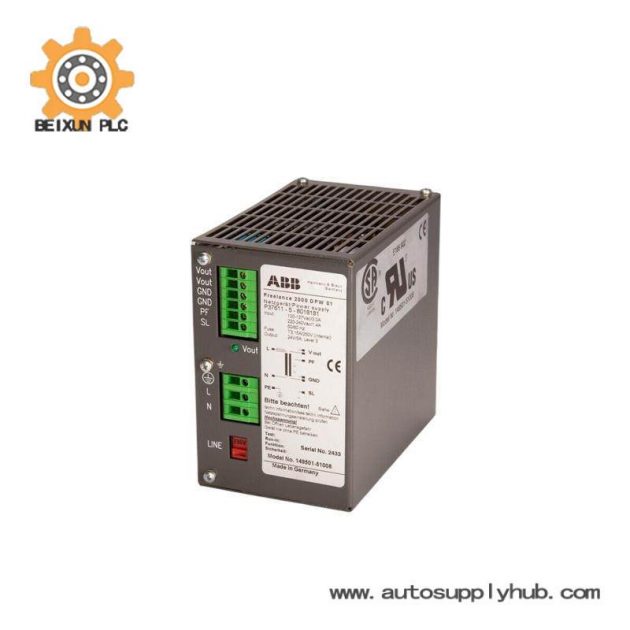 ABB DPW01 Power Supply Module, High-Efficiency, Industrial Automation