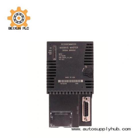 GE Fanuc IC200CMM020 Communications Module, Control System Component