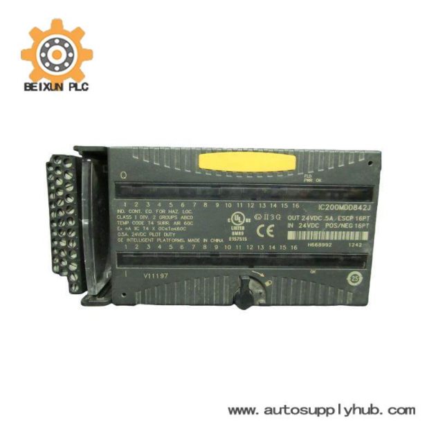 GE IC200MDD842J: High-Performance Mixed 24VDC Output ESCP Input Module