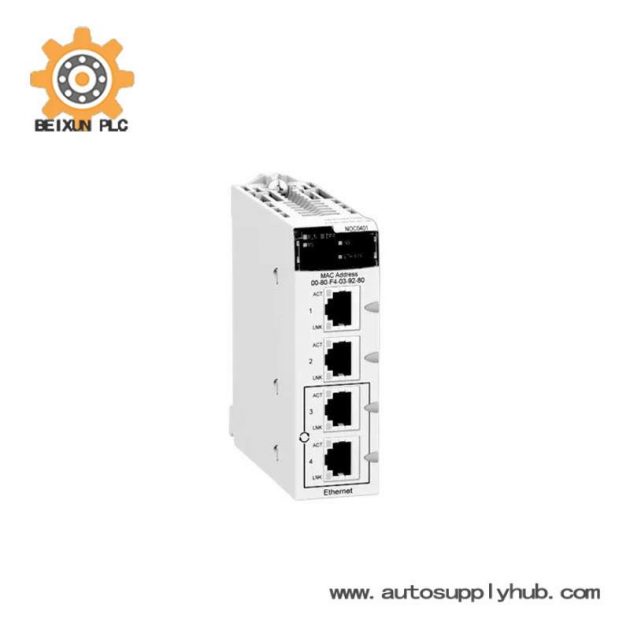 Schneider Electric BMXNOC0401: Industrial Ethernet Communication Module, 200 Characters or Less