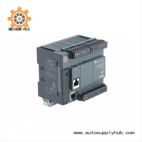 SCHNEIDER TM221CE24R - Modular PLC Controller, M221, 24I/O, Relay & Ethernet Interface