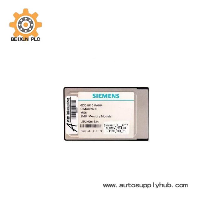 SIEMENS 6DD1610-0AH0 SIMADYN D Memory Submodule for PLC Systems