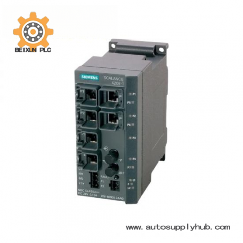 Siemens 6GK5206-1BB10-2AA3 SCALANCE X206-1 Industrial Ethernet Switch, SIMATIC Control Module