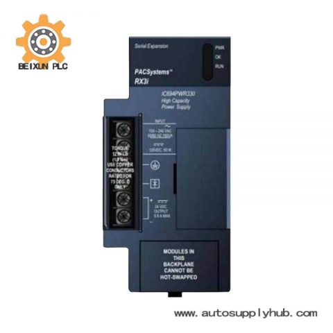 GE FANUC IC694PWR321 Power Supply, Precision Engineering for Industrial Control